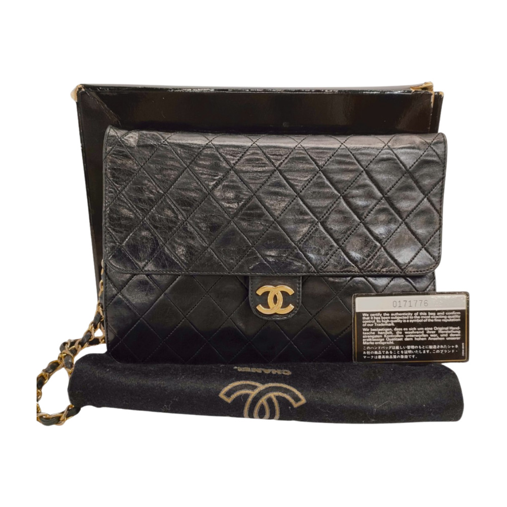 Vintage Classic Single Flap Quilted Lambskin